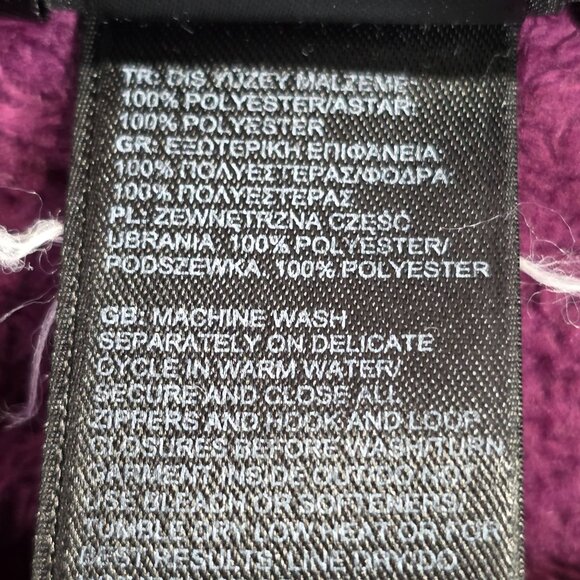 Womens North Face Purple Full Zip Fleece Jacket Polyester Long Sleeve Size XXXL - Picture 4 of 10